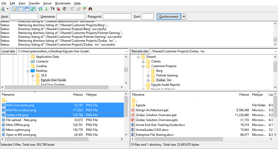filezilla