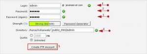 آموزش ساخت اکانت FTP در cPanel