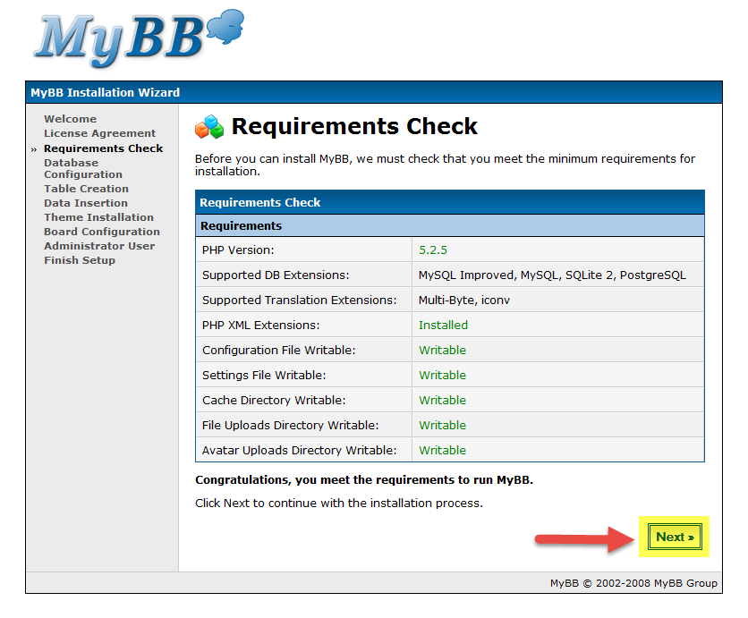 طریقه نصب انجمن ساز MyBB