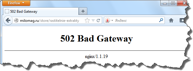 ارور ۵۰۲ bad gateway در nginx
