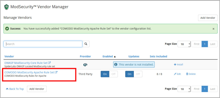 روش نصب Comodo Web Application Firewall بر روی cpanel